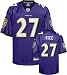 Ray Rice Jersey: Reebok Purple Replica #27 Baltimore Ravens Jersey - X-Large