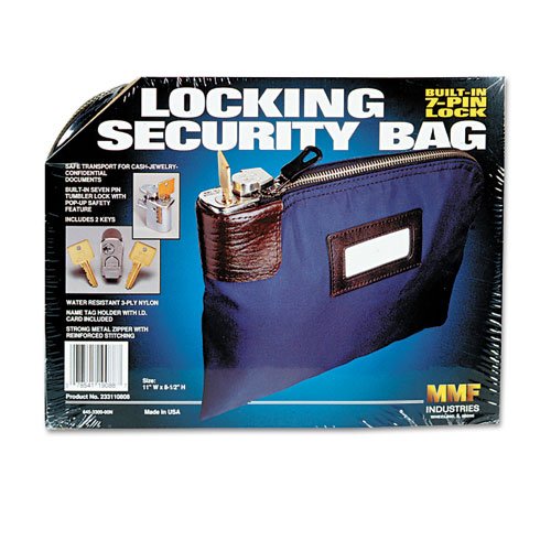 MMF Industries 7 Pin Locking Security Bag for Valuables and Night Deposit with Key Lock (233110808) Picture