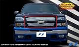 2003 2004 2005 Chev Silverado/Chev Avalanche 2pc 304 SES Stainless Chrome Upper Billet Grille grill