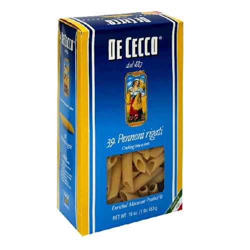 DeCecco Pasta, Pennoni Rigati, 16-Ounce Units (Pack of 10)