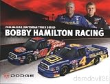 2004 Bobby Hamilton/Chad Chaffin Dodge Craftsman Truck postcard