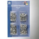 125 Sicherheitsnadeln / Set mit 4 verschiedenen Größen