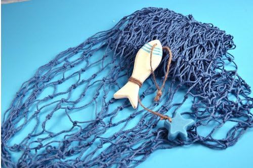 ETSYG Decorative Fish Net Tropical Balloon Fish Netting Beach Scene Party Decor