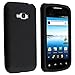 LG Optimus Elite LS696 Cell Phone Solid Black Silicon Skin Case