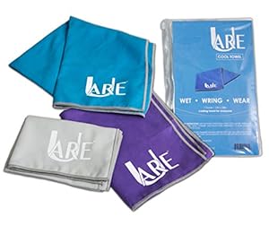 Cooling Towel - Great Cooling Sensation, Keeps Body Cool - Cool Towel for Neck - Stay Cool for All Activities - Use As Gym, Yoga & Golf Towel - Drys Soft (Purple)