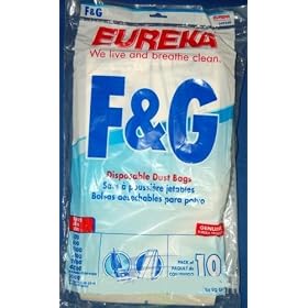 24 Vacuum Cleaner Bags for Sanitaire Commercial Vacuum Cleaners, Style F & G. 24 Bags Per Pack. Eureka Part 57695.