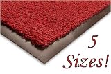 Sherpa Cotton Floor Mat 40x60cm Red Outdoor And Indoor Use eg Garden Office Front Door Kitchen