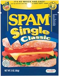 SPAM Single Classic, 3-Ounce Pouches (Pack of 24)