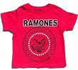 Toddler Kids THE RAMONES Rock N Roll T Shirt in Red