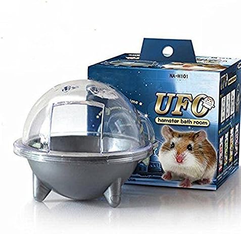 Family Together Amusing Hamster Bathroom Bath Sand Room Sauna Cage Toilet Bathtub PlasticGray