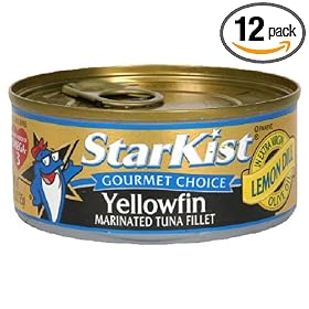 Starkist Yellow Fin Tuna, Lemon Dill, 5.5-Ounce Can (Pack of 12)