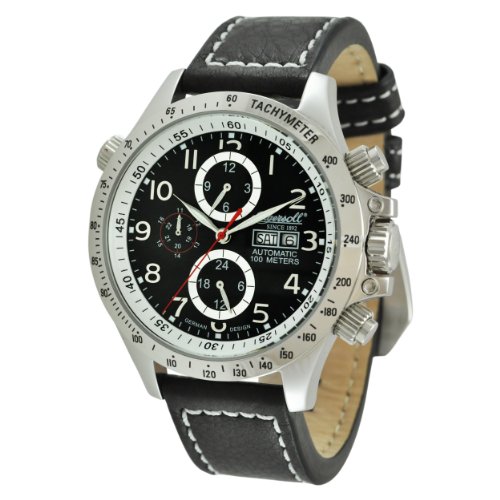 Ingersoll Herren-Armbanduhr Analog Leder schwarz IN1619BK