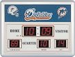 Miami Dolphins Scoreboard Clock Thermometer 14"x19" ScoreBoard/Clock/Therm-Miami Dolphins - NFL Foot