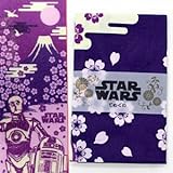 スターウォーズ STAR WARS 和柄 手ぬぐい 桜/富士山(C-3PO&R2-D2) SW-TOWEL-13