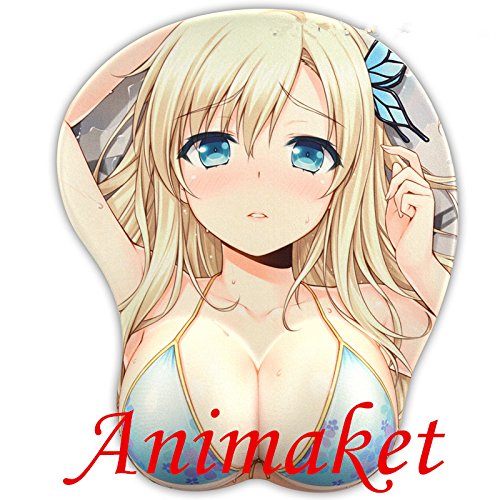 Animmaket Hot Sexy Anime Girl 3d Boobs Buttocks Cartoon Mouse Pad Japanese Anime Naked Body Big Boobs Sexy Belle Chest Breast Mouse Pad Ergonomic Design Wicked Wrist Mousepad (#3)