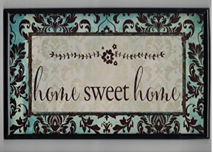Inspirational Wall Art: Home Sweet Home - Beautiful &amp; Nostalgic Colors, Super Light Weight Wall Art, Easy To Hang Up, Mini Rhinestones, Vintage Look