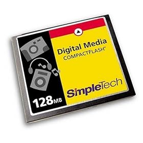 SimpleTech STI-CF 128 128MB CompactFlash Card by SimpleTech