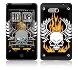 Flame Skull Protective Skin Cover Decal Sticker for HTC Aria Cell Phone
