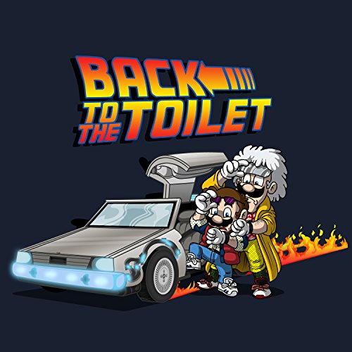 “Back To The Toilet” Funny Video Game & Movie Parody – Vinyl Sticker