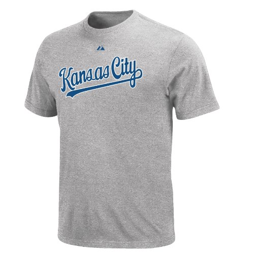 MLB Alex Gordon Kansas City Royals Youth Short Sleeve Basic Tee (Steel Heather, X-Large)