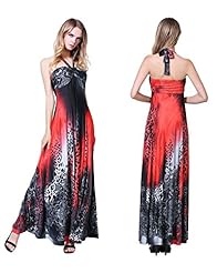 Plus Size Sexy Strapless Halter Evening Dress/Bridesmaid Dress/Prom Dress/Party Dress/Wedding Dress/Maxi Dress 