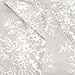 Amazon Brand – Pinzon Lightweight Cotton Flannel Duvet Cover - Full/Queen, Floral Grey