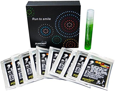 Wellness Concept Run to smile Set(Power UP Sports Drink Powder 10packs / box+ 1pc Relaxing Oil (Roller)