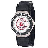 MLB Men's MDV-BOS2 Agent Series Boston Red Sox Velcro Watch