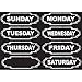Ashley Productions Chalkboard Days of The Week Die-Cut Magnets