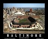 Small Camden Yards Baltimore Orioles #1 Aerial Unframed Print