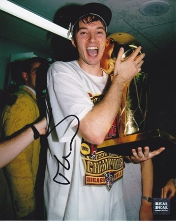 Toni Kukoc Autographed/Hand Signed Chicago Bulls 8x10 Championship Photo