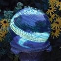 Echo Valley 8440 Illuminarie Globe Glows In The Dark, Blue