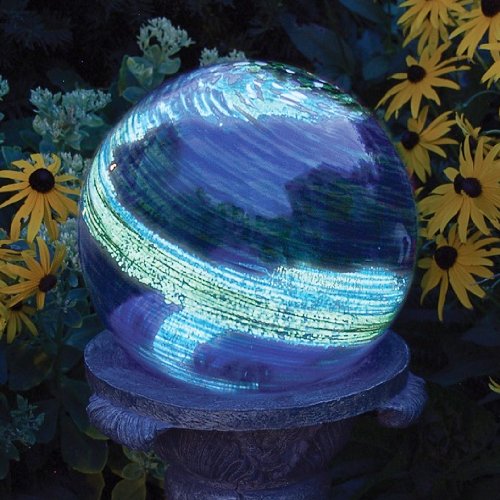 Echo Valley 8440 Illuminarie Globe Glows In The Dark, Blue
