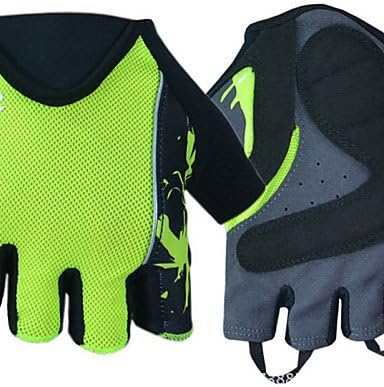 WEST BIKING? Female Summer Outdoor Wear Breathable Half Finger Gloves MTB Cycling Gloves , green-m , green-m