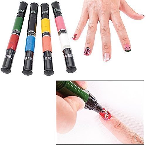 Migi Nail Art Polish Design 8 Classic Colors - Set of 4 Pen-brushes by Migi Nail Art