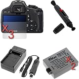 GTMax 2 Pcs LP-E5 Replacement Batteries + 3 X Clear LCD Screen Protector +  ....