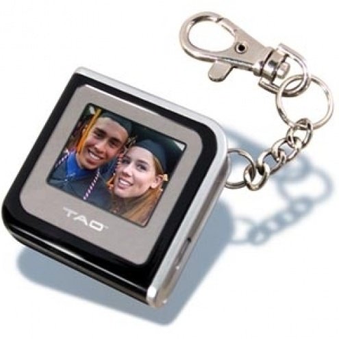 Tao 89862 1.4-Inch Square Digital Picture Keychain (Black)
