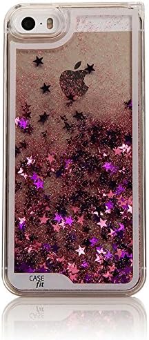 iPhone4 Aqua Sparkling Star Case, Apple iPhone 4 Hard Cover 5 Colors - Retail Packaging (Pink)
