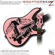Big Kiss Black on Pink Skin fits Band Hero, Guitar Hero 5 & World Tour Guitars for XBOX 360 & PS3 (GUITAR NOT INCLUDED) by WraptorSkinz
