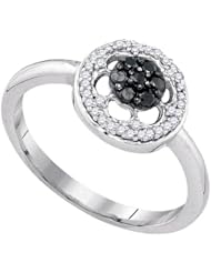 0.27CTW-DIA BLACK DIAMOND FASHION RING