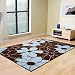 Kitchen & Housewares : Flash 674 Brown Modern Rug 160cmx225cm