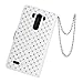 LG G3 Case Nccypo Fashion Bling Twinkling Crystal Folio Leather Slim Protective LG G3 Phone Case For LG G3[Metal Wrist Wallet-White] with Card Slots and Stylus