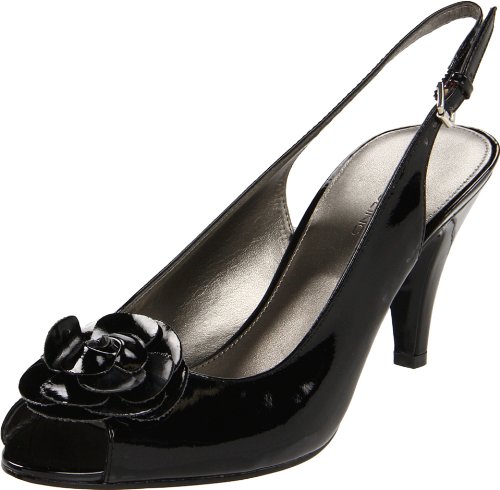 Bandolino Women's Apparently Slingback Pump,White/Black,7 M US