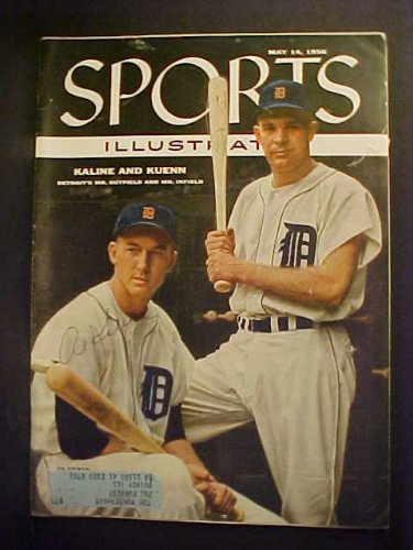 Al Kaline Detroit Tigers Autographed May 14, 1956 Sports Illustrated Magazine With A Signing Photo