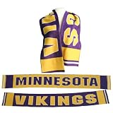Minnesota Vikings 2-Sided Acrylic Scarf (Measures 8" Wide x 60" Long)