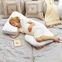 Todays Mom Cozy Cuddler Pregnancy Pillow Color: White