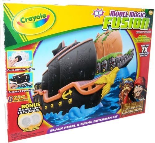 Crayola Model Magic Fusion Pirates of the Caribbean Black Pearl &amp; Flying Dutchman Kit by Model Magic Fusion
