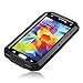 BB-YuHan Love MEI Samsung Galaxy S5 Case Aluminum,3-layer Corning Gorilla Glass Aluminum Metal Protective Samsung Galaxy S5 Case (Black)