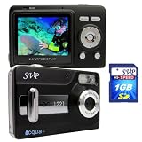 SVP Acqua DC-1231, 5.0MP CMOS Sensor, 12MP Max via Interpolation Digital Still Camera with waterproof case