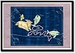 Framed Art Poster 20x30, Pisces and Aries #1